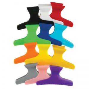 Butterfly Clips Assorted Colors 12pc