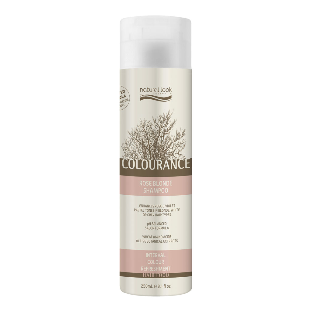 Natural Look Colourance Rose Blonde Shampoo 250ml.