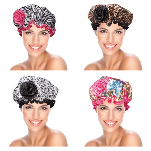 Shower Cap. Zara. Zebra Design. Beauty Pro. - Image 4