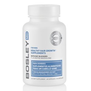 Bosley Men's Healthy Hair Growth Supplements (60 Capsules).